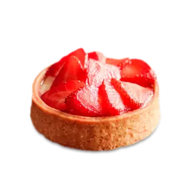 تارت توت فرنگی قهوه لمیز