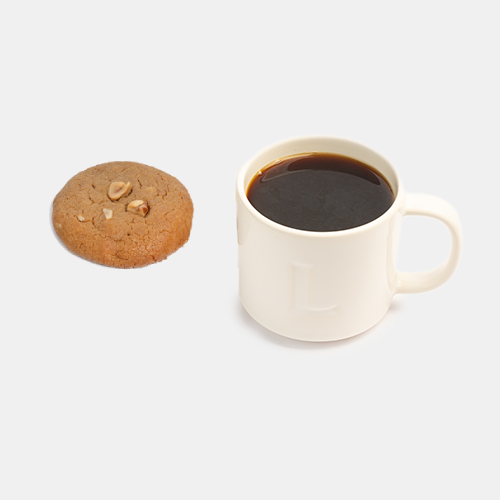 قهوه دمی + کوکی بادام زمینی