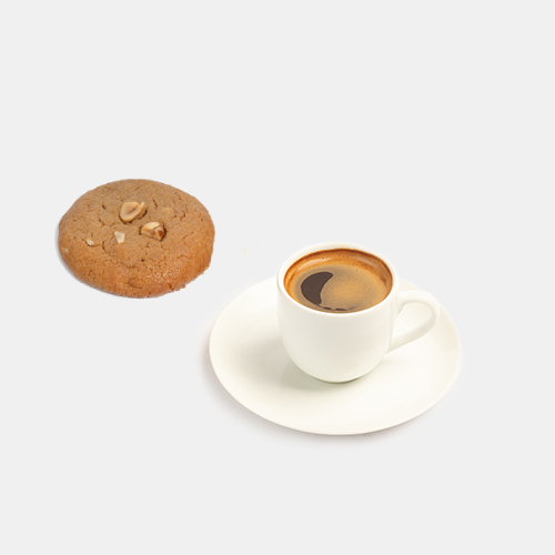 اسپرسو + کوکی بادام زمینی
